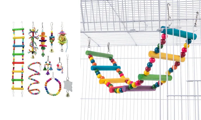 10 Piece Bird Toys