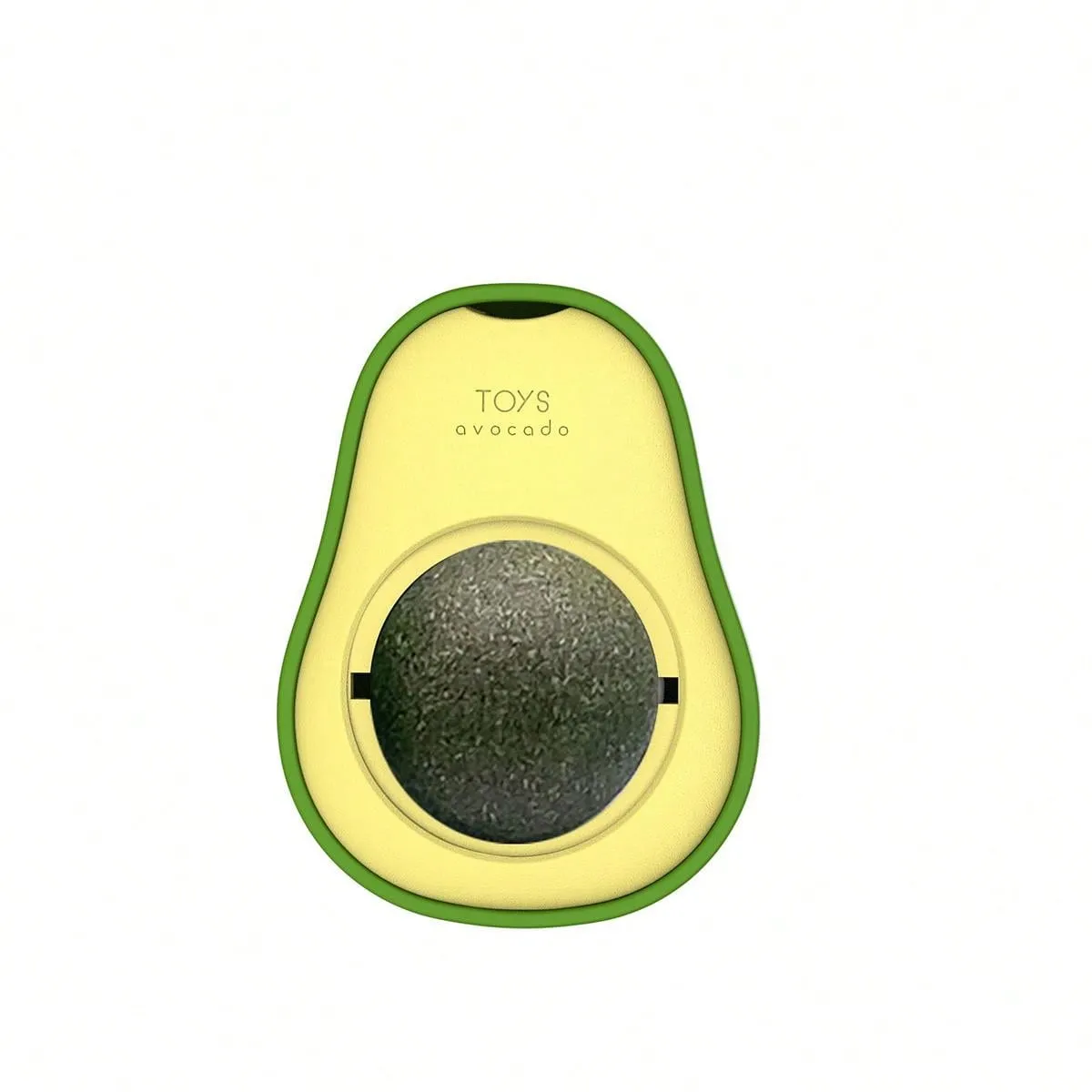 1pc Avocado Shaped Cat Licking Mint Ball, Bite-Resistant And 360° Rotating Cat Chew Toy