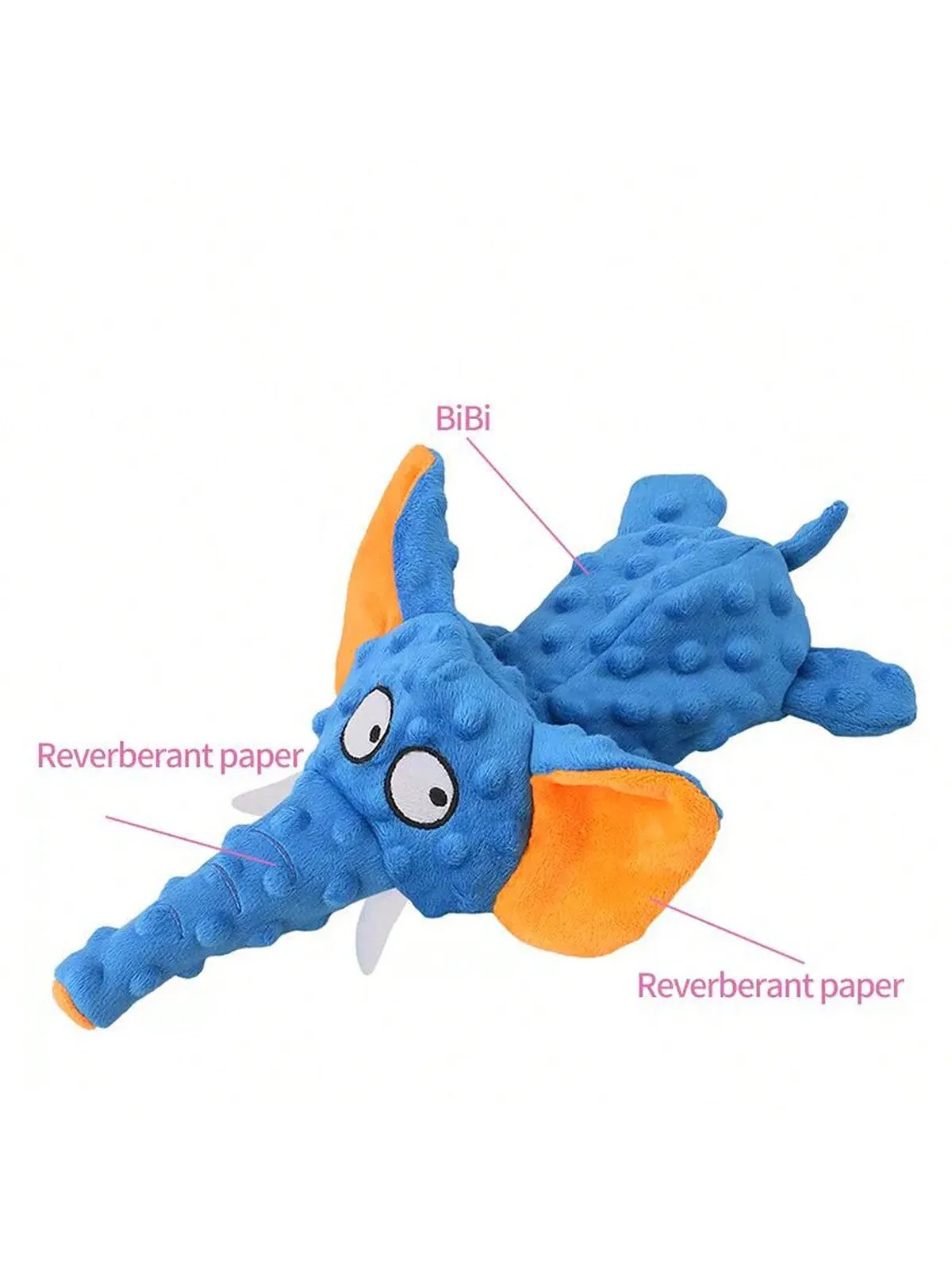 1pc Pet Plush Skin Toy, Interactive, No-Stuffing, Squeaky & Crunchy Paper Sound Effect, Suitable For Small And Medium Dogs (For Pet Use Only)