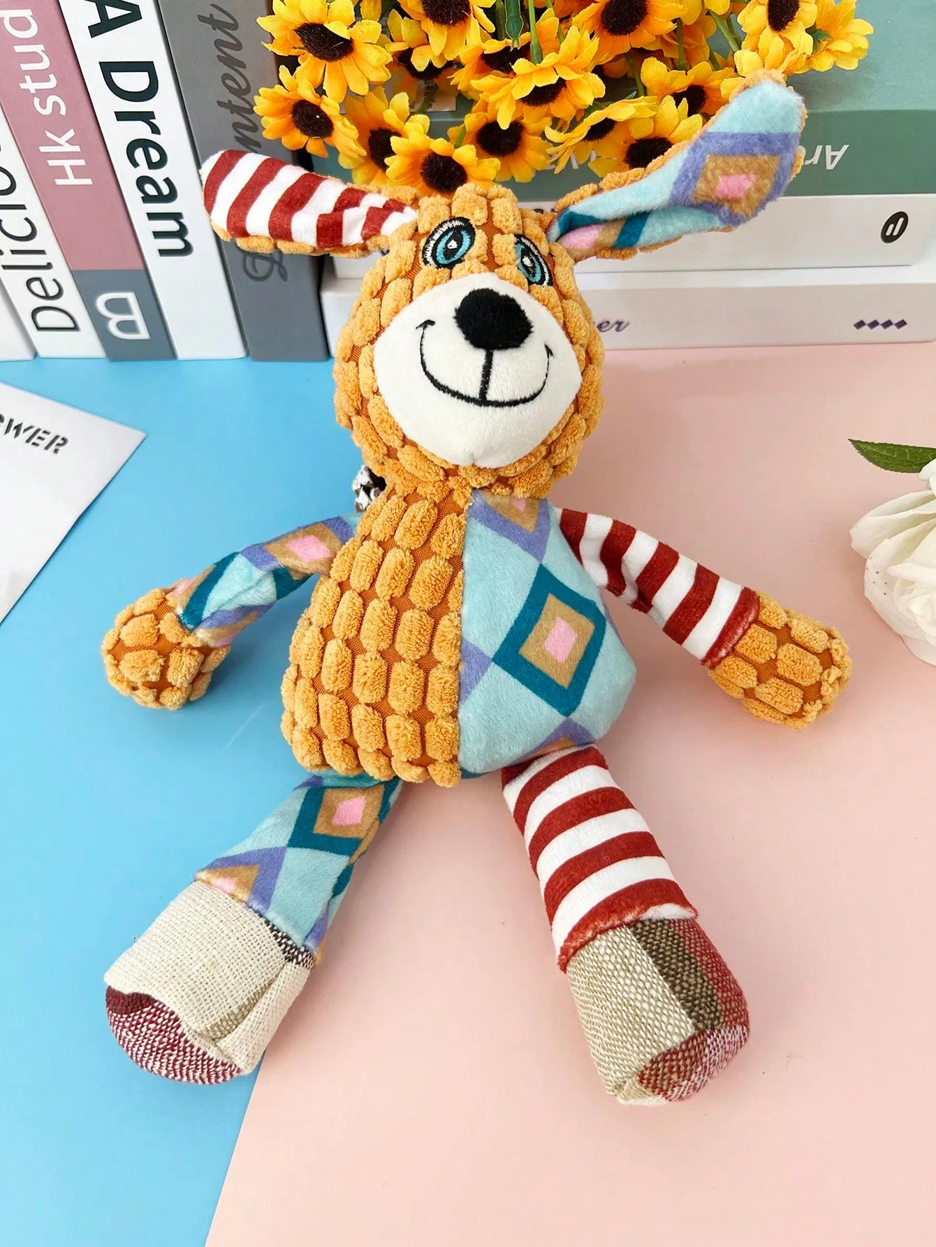 1pc Plush Dog Sound Toy For Training, Comforting Cats And Small/medium Dogs, Teeth Grinding, Boredom Relief, Pet Supplies, For Pet Use Only