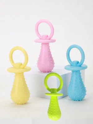 1pc Random Color Tpr Rubber Teething Toy Training Toy With Bell Suitable For Small Dogs, Puppies And Kittens