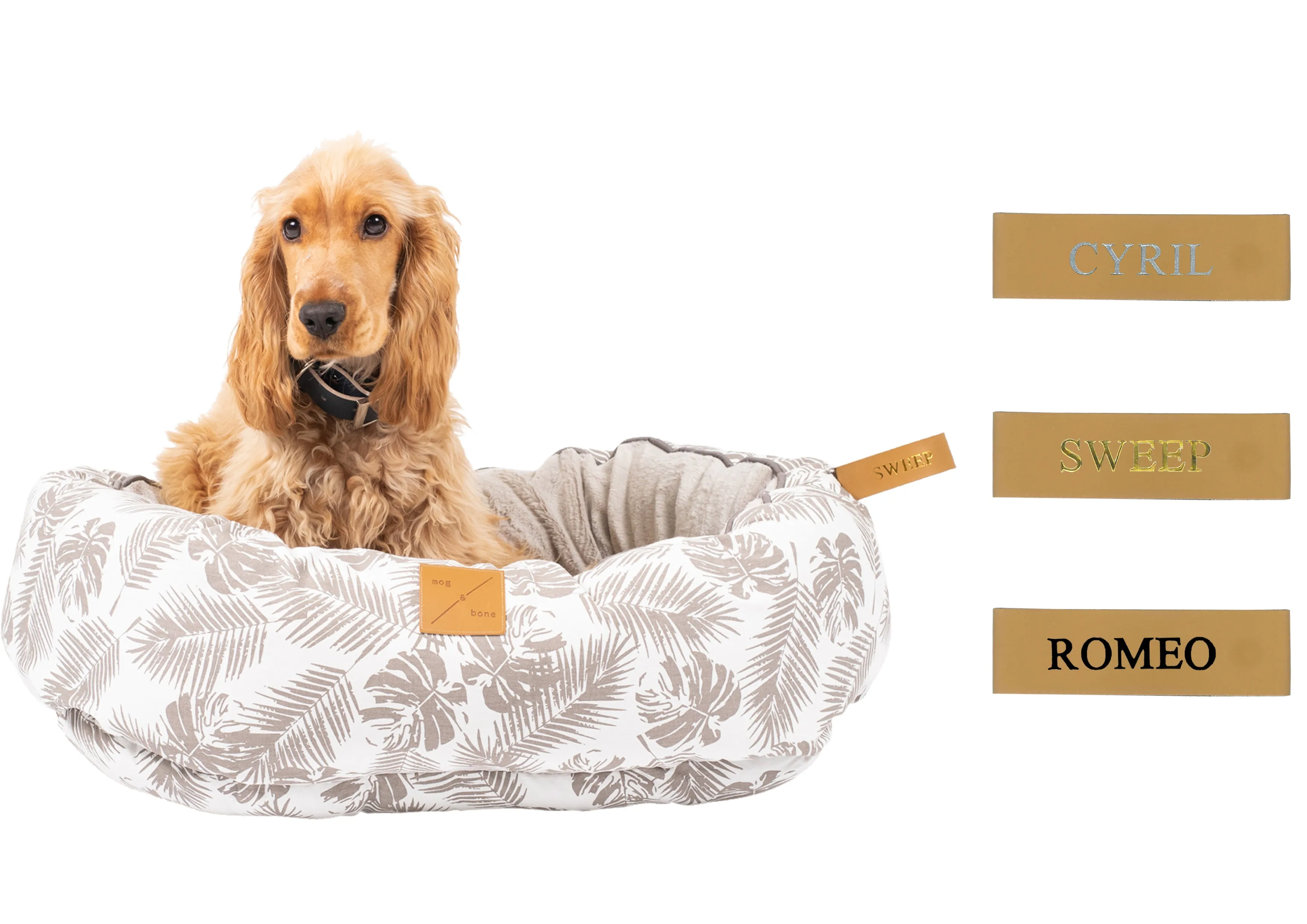 4 Seasons Reversible Circular Dog Bed - Grey Check