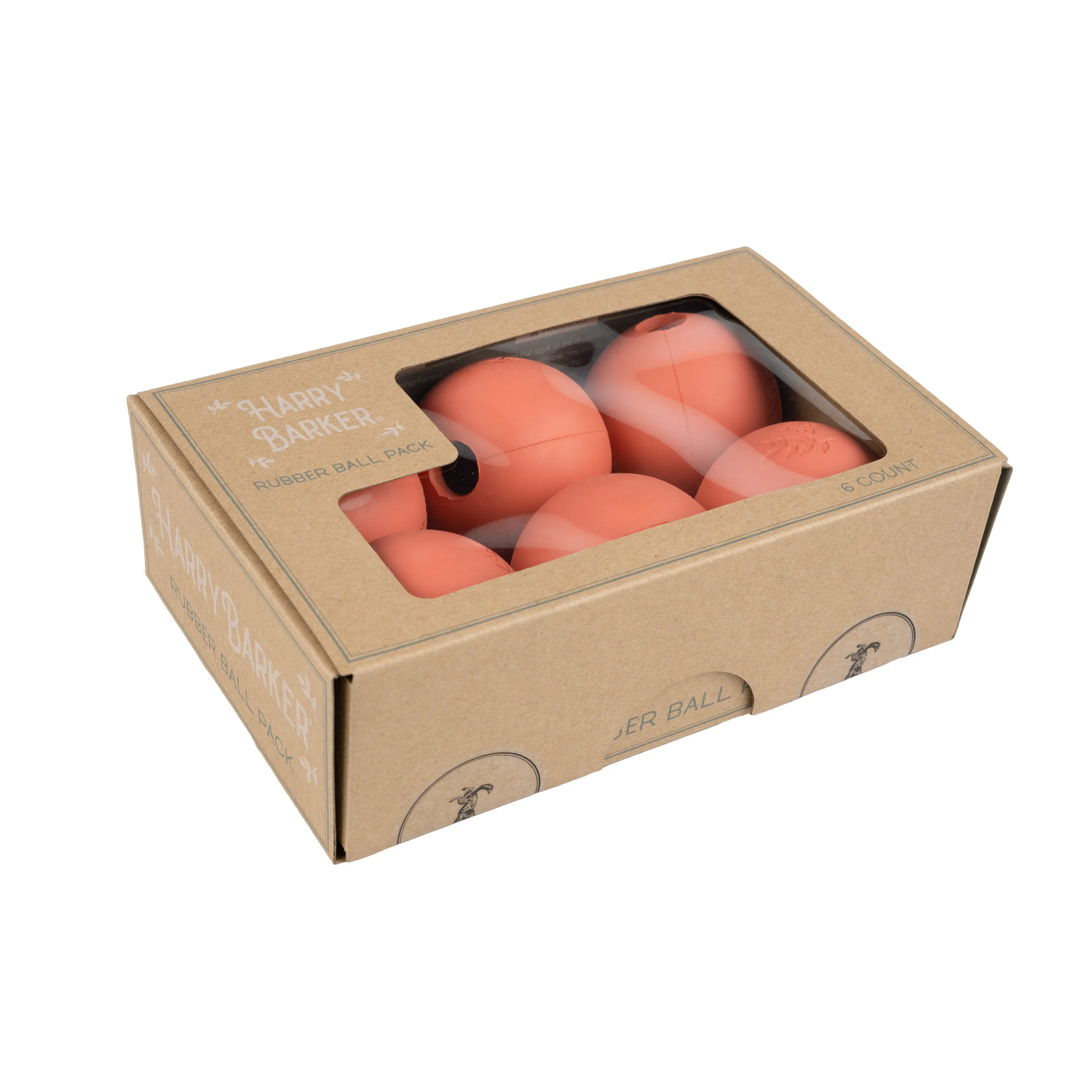 6-Pack Rubber Ball Set - Medium