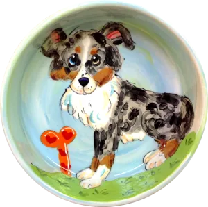 Australian Shepherd Food Bowl