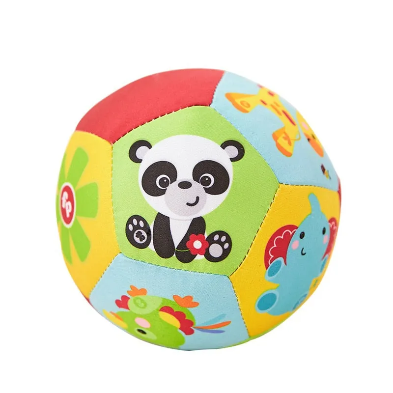 Baby Toys For Children Animal Ball Soft Plush Mobile Toy With Sound Baby Rattle Infant Body Building Ball Toy For Baby Gift