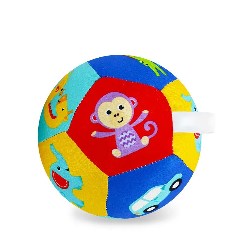 Baby Toys For Children Animal Ball Soft Plush Mobile Toy With Sound Baby Rattle Infant Body Building Ball Toy For Baby Gift