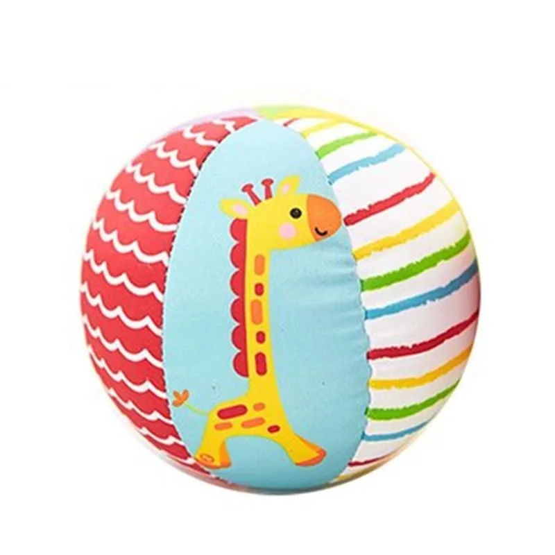 Baby Toys For Children Animal Ball Soft Plush Mobile Toy With Sound Baby Rattle Infant Body Building Ball Toy For Baby Gift