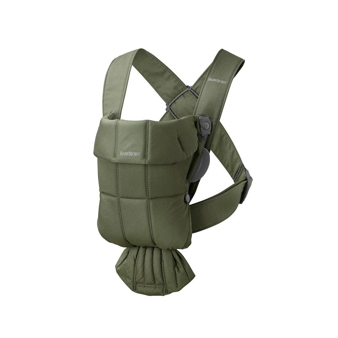 BabyBjorn Mini Woven Baby Carrier - Dark Green