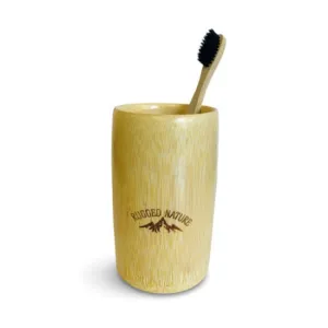 bamboo toothbrush holder