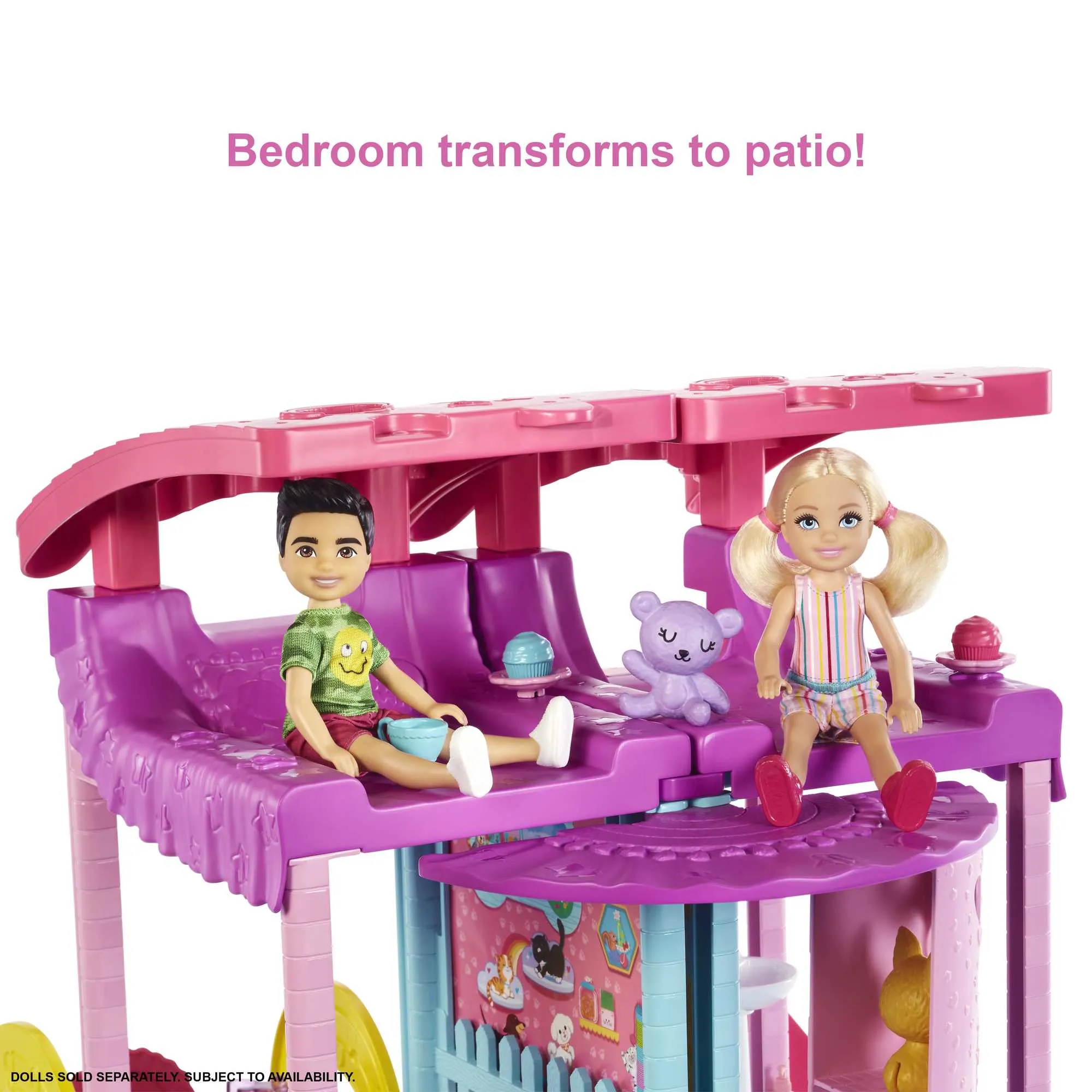 Barbie Doll House, Chelsea Playhouse With 2 Pets And 15  Accessories