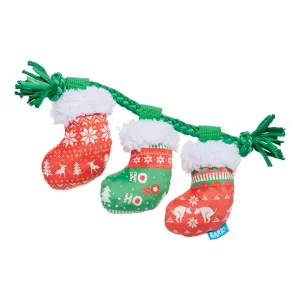 BARK Stocking Tuggers Rope & Plush Holiday Dog Toy