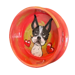 Boston Terrier Hand-Painted by Debby Carman