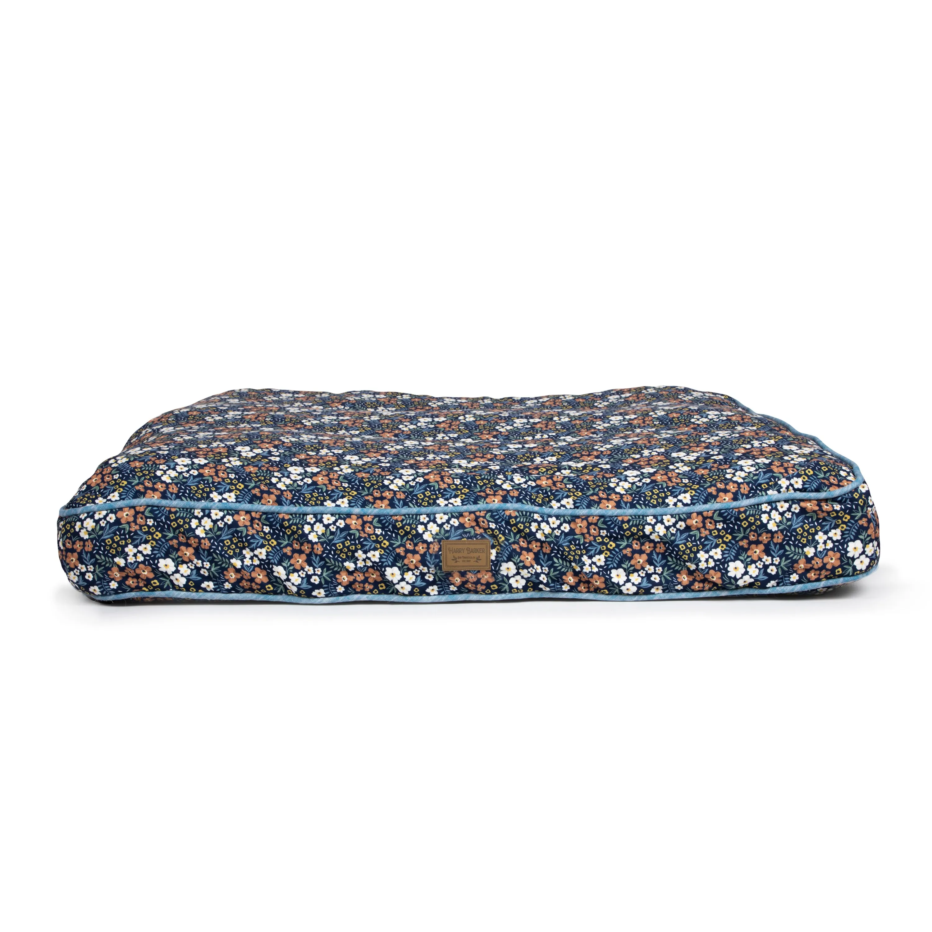 Calico Floral Rectangle Dog Bed