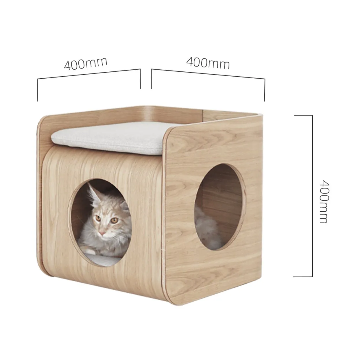 Cave Multiple-use Natural Wood Pet House