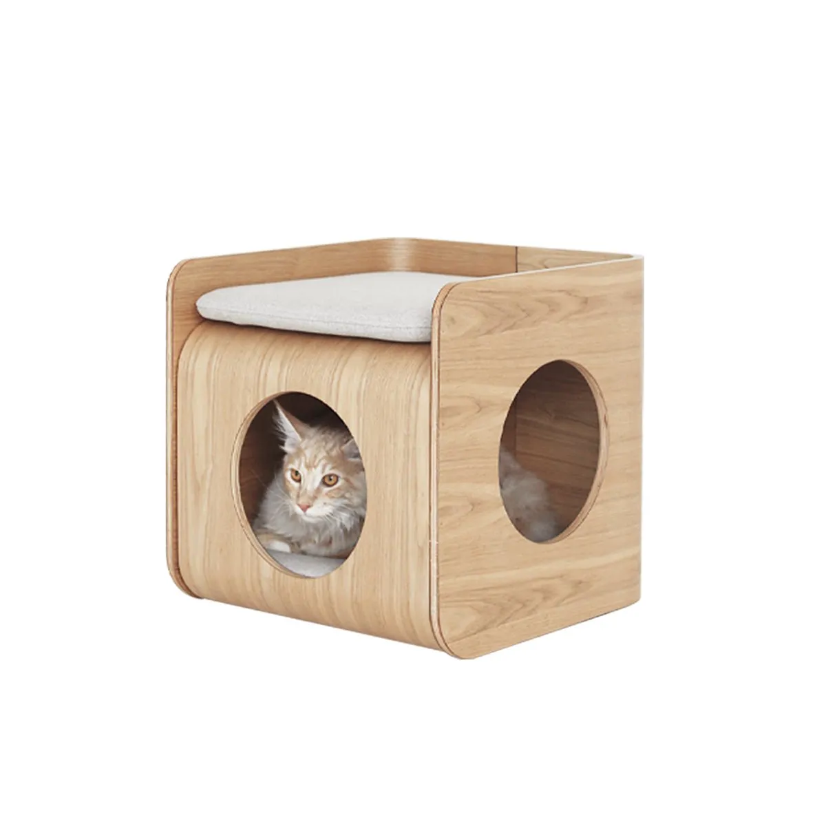 Cave Multiple-use Natural Wood Pet House