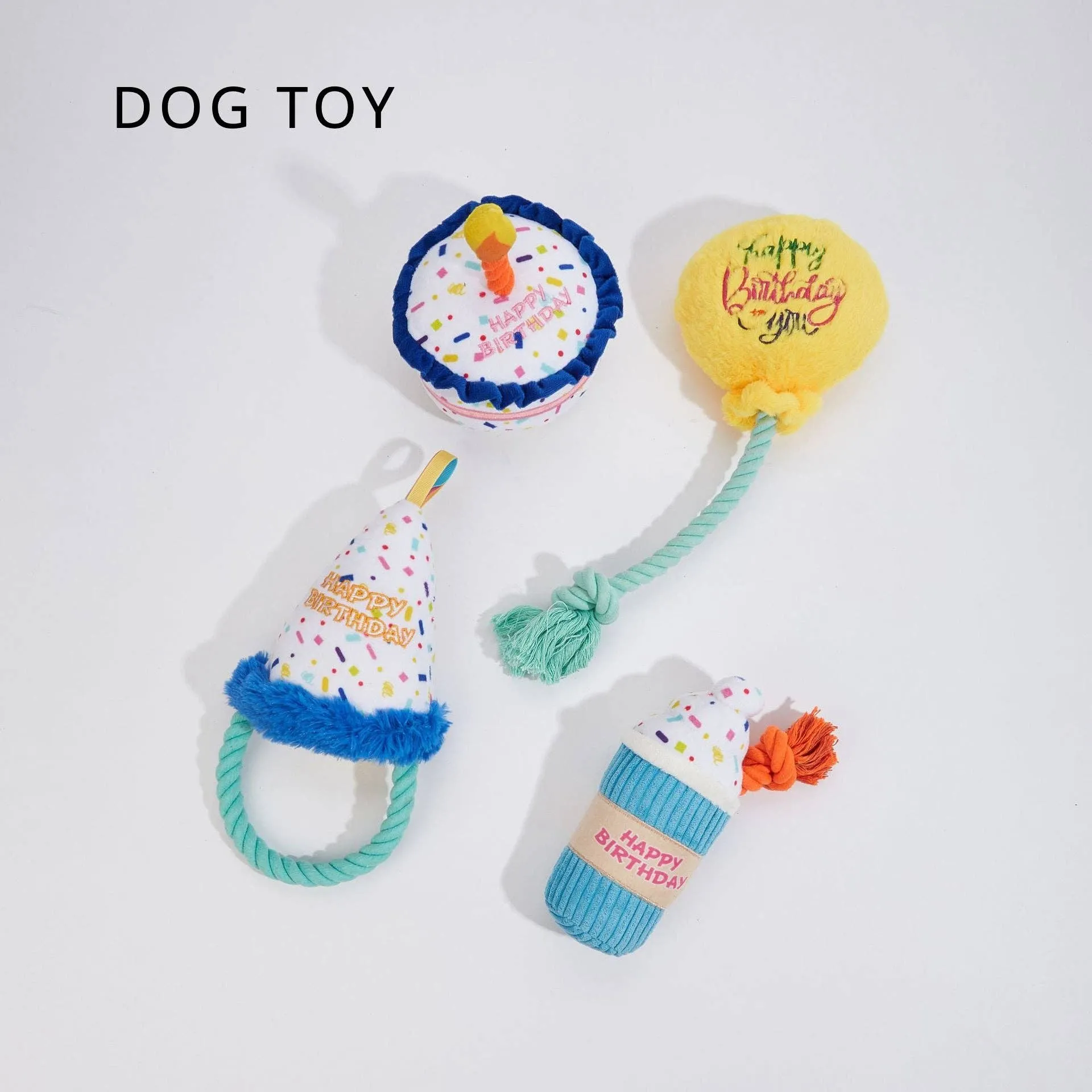 Cheerhunting Petkin Birthday Party Themed Cake-Dog Toy