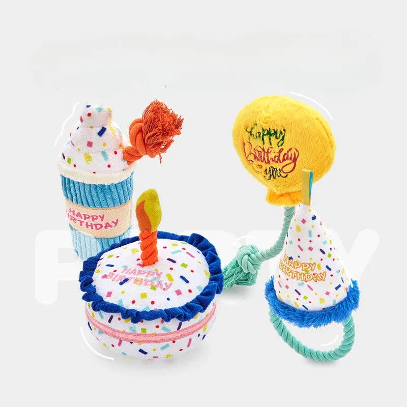 Cheerhunting Petkin Birthday Party Themed Milkshake-Dog Toy