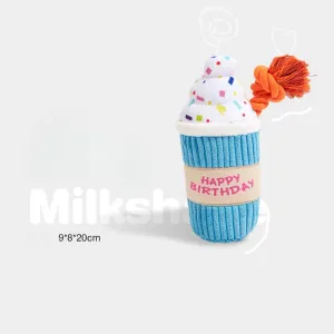 Cheerhunting Petkin Birthday Party Themed Milkshake-Dog Toy