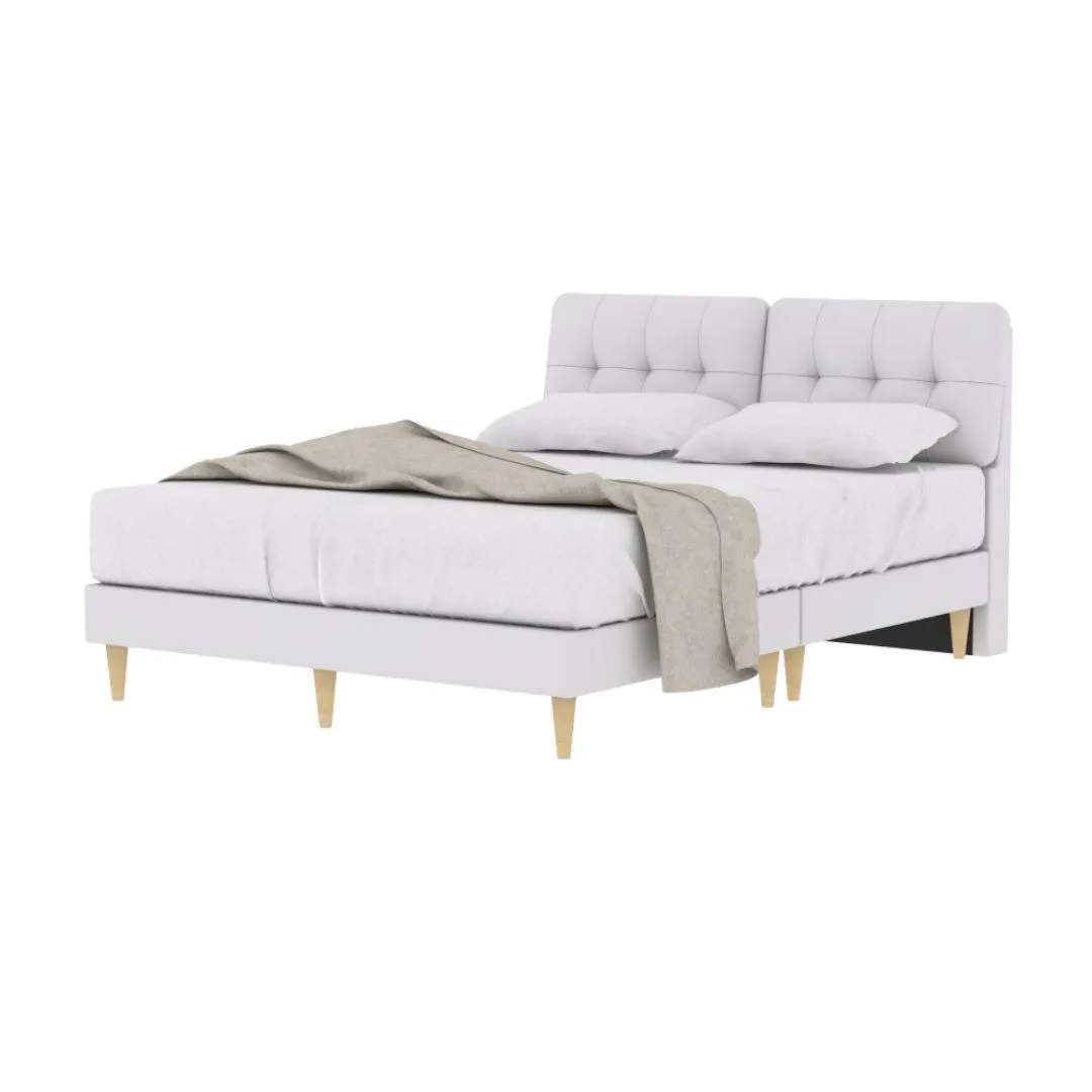 Chloe Cream Fabric Bed Frame (Pet Friendly)