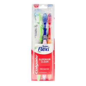 Colgate Super Flexi Superior Clean Toothbrush 3pk