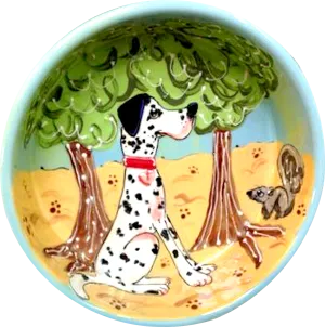 Dalmatian Pet Bowl