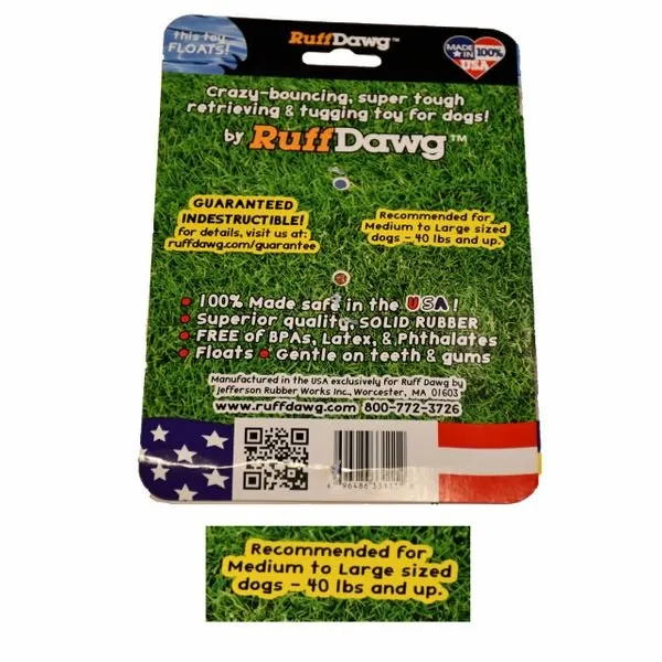 Dawg Nut XL - Dogs 40 lbs plus - Ruff Dawg