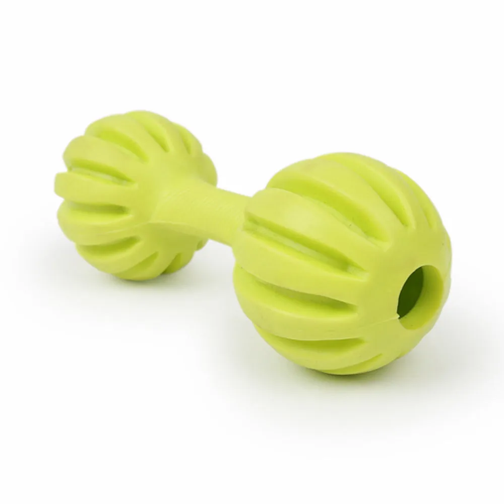 Dear Pet Dumbbell with Horizontal Stripes Dog Toy