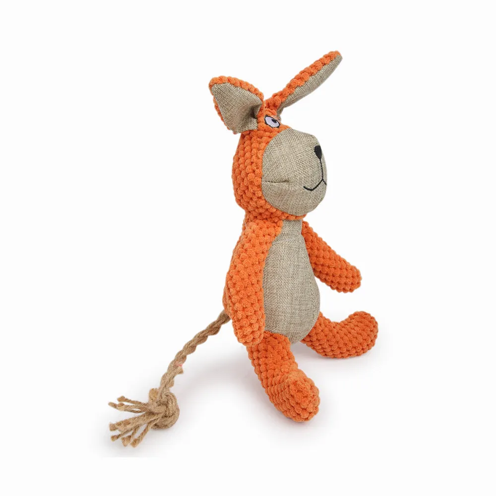 Dear Pet Rabbit Dog Toy with Squeaker