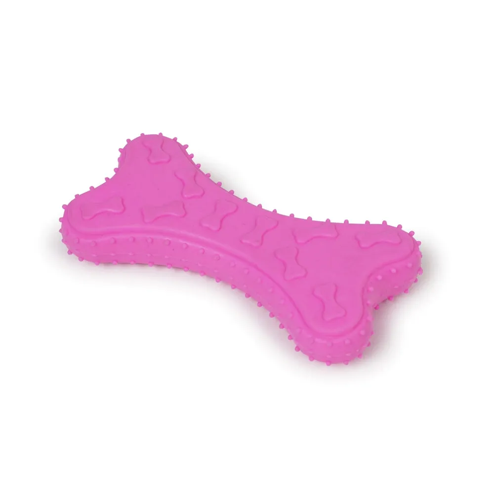 Dear Pet Thin Rubber Bone Toy for Dogs