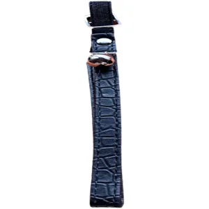 Elastic Cat Collar Leather Look Black - Adjustable Comfortable Durable Pet Accessory