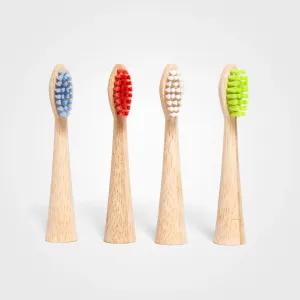 Electric Toothbrush Heads, 4-pack | Made of Bamboo, Colored, Oral-B