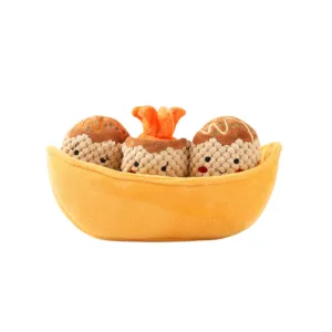 Foodie Takoyaki Plush Dog Toy