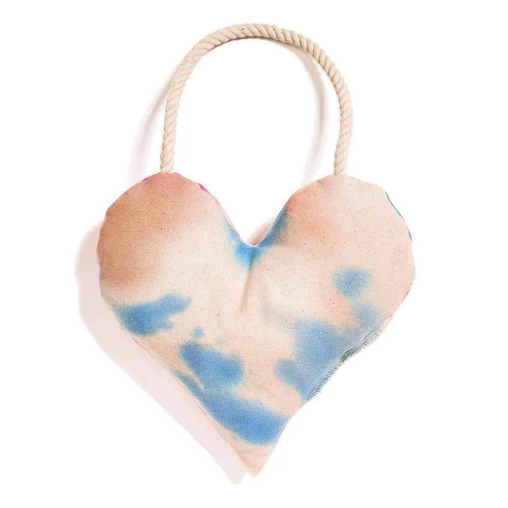 Found My Animal Heart Rope Tie Dye Dog Toy