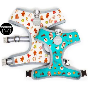 Frenchiestore Reversible Dog Health Harness | Eggnog & Cookies