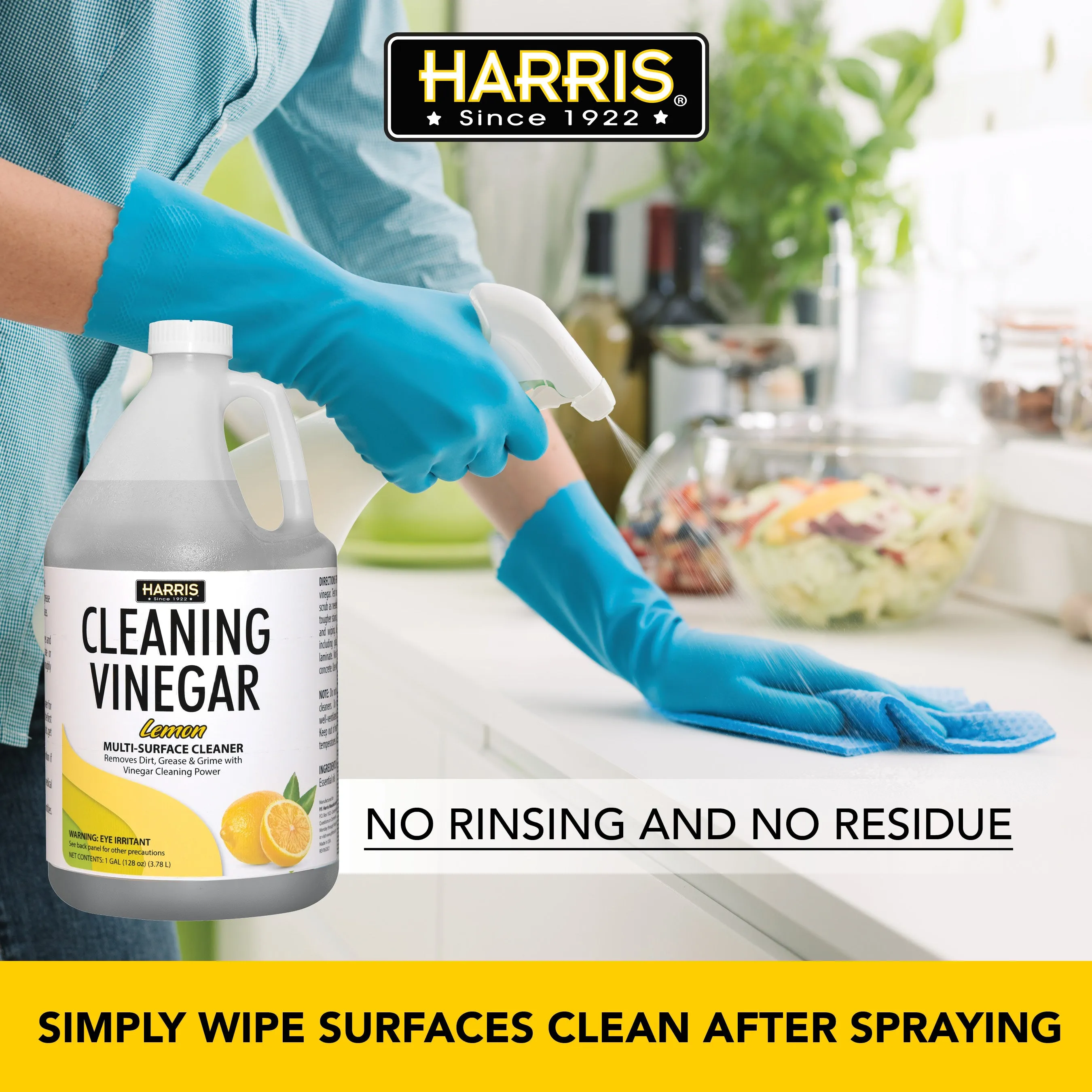 Harris Cleaning Vinegar, Lemon (128 fl. oz.)