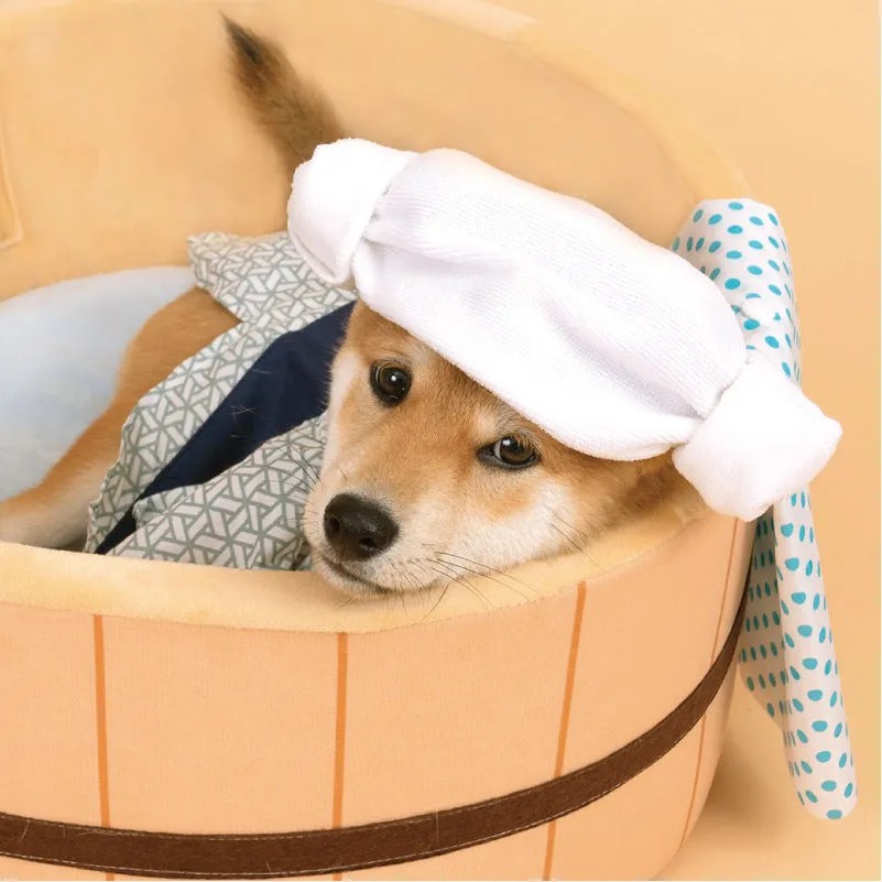 Japanese Plush Bathtub Basket Cat Dog Bed