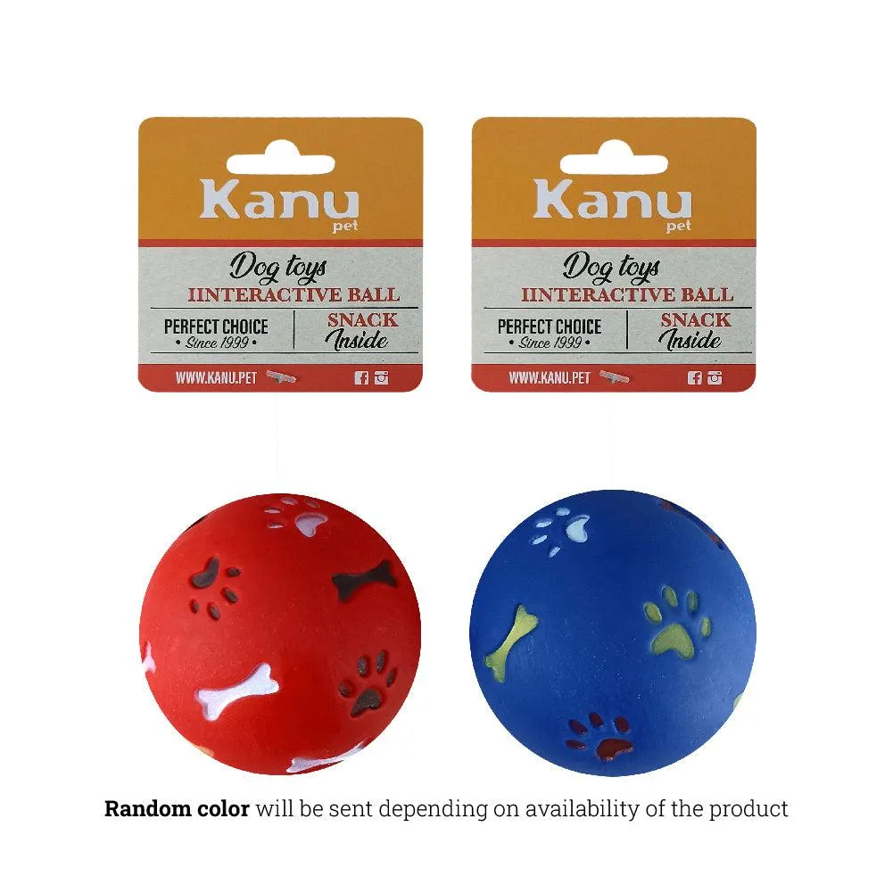 Kanu Pet Red Ball Holder Snack Dog Toy