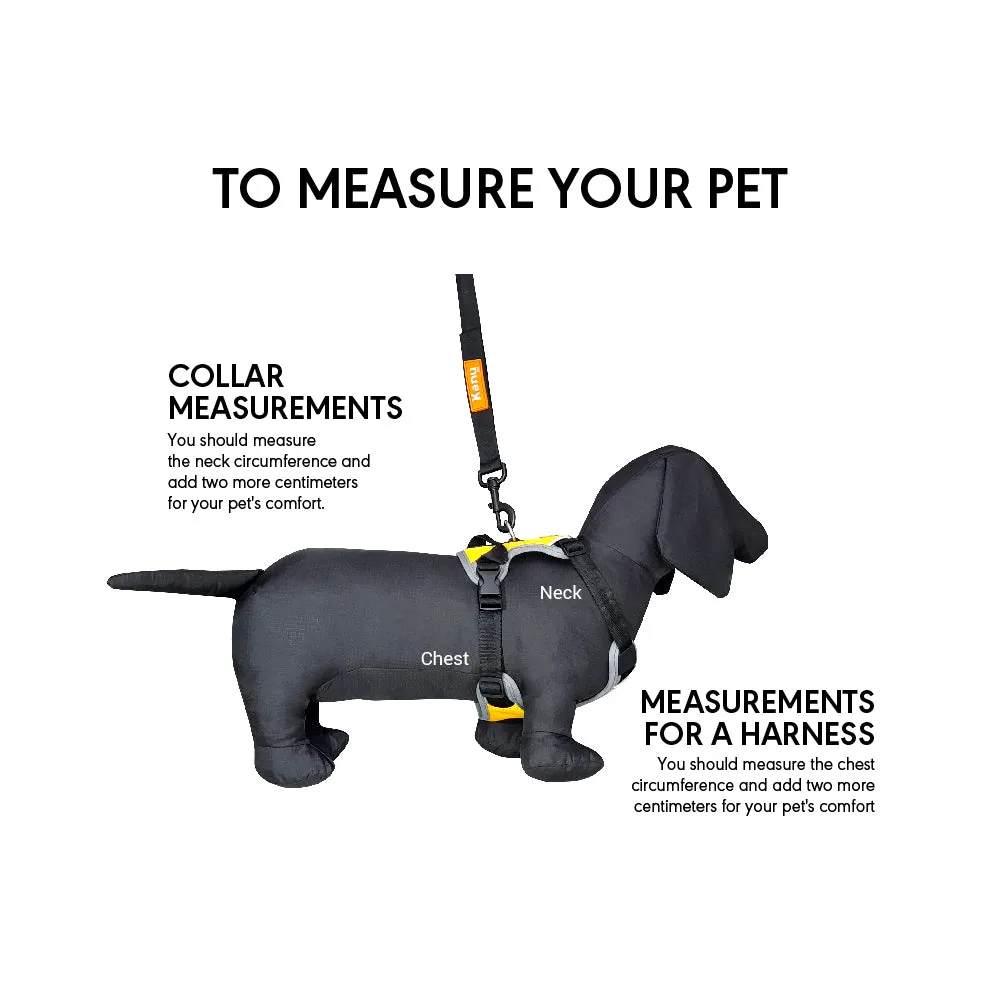 Kanu Pet Walker Black/Yellow Dog Harness