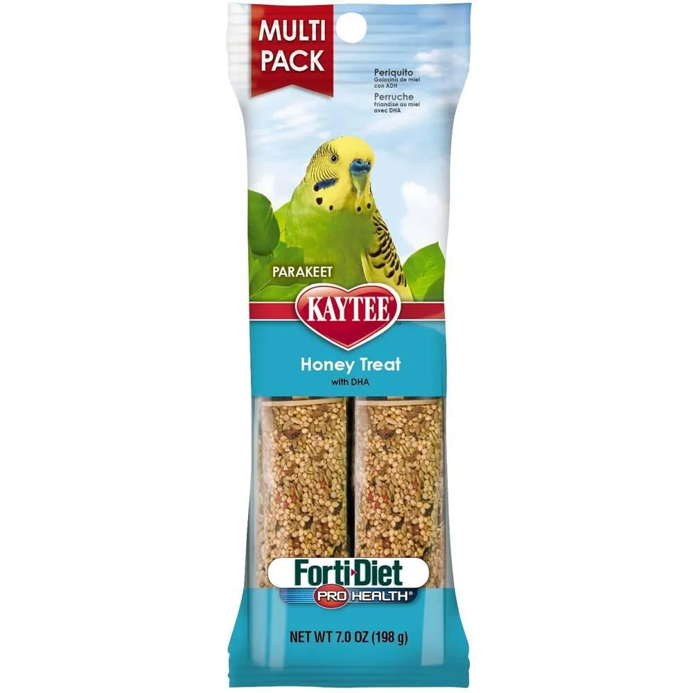 Kaytee Forti-Diet Pro Health Parakeet Honey Stick Value 7oz