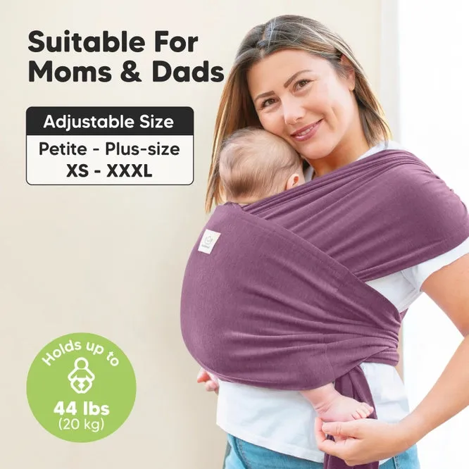 KeaBabies Baby Wrap Carrier (Dark Mauve)