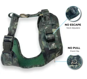 No Pull Pet Harness - Green Camouflage