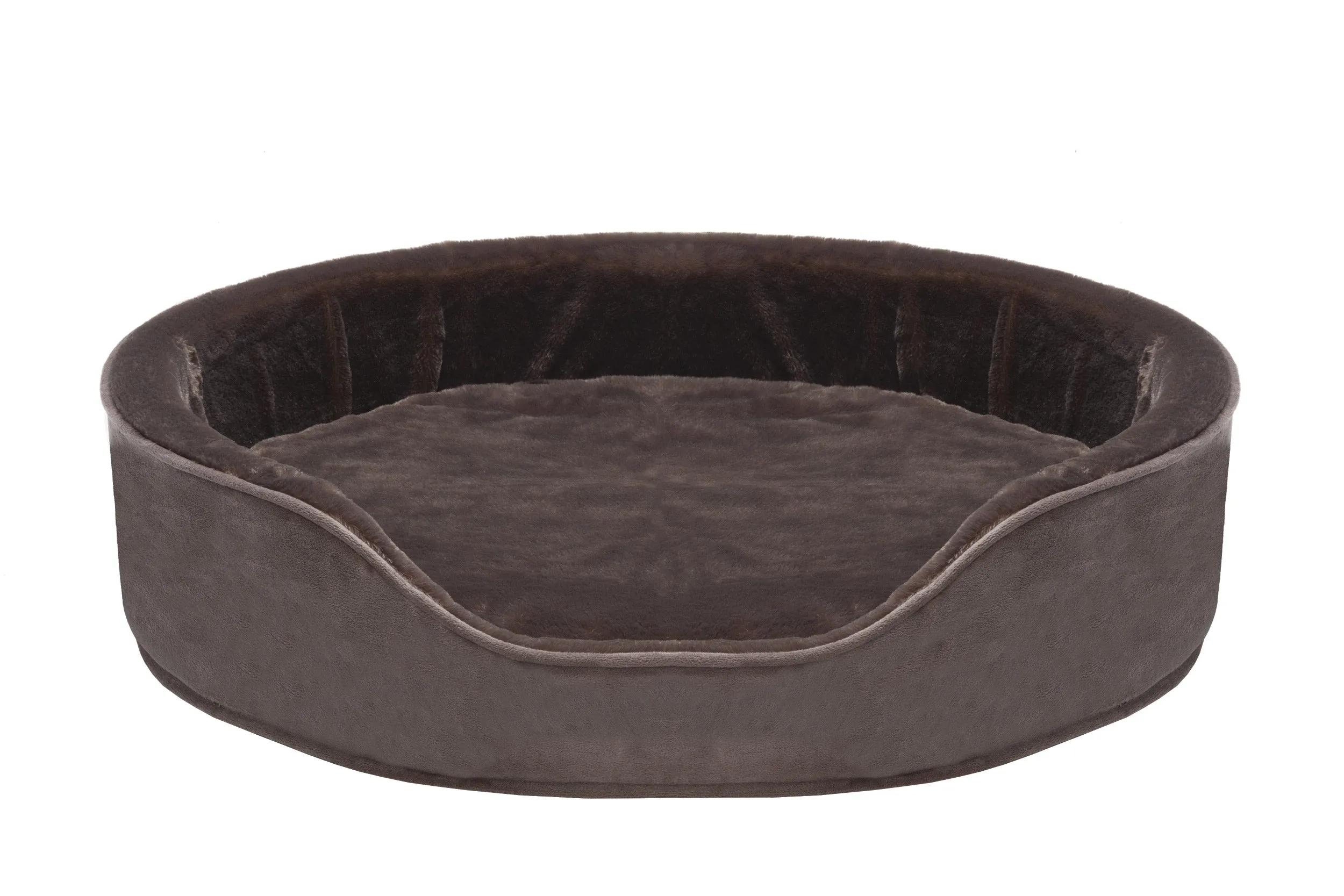 Oval Dog Bed - Plush & Velvet