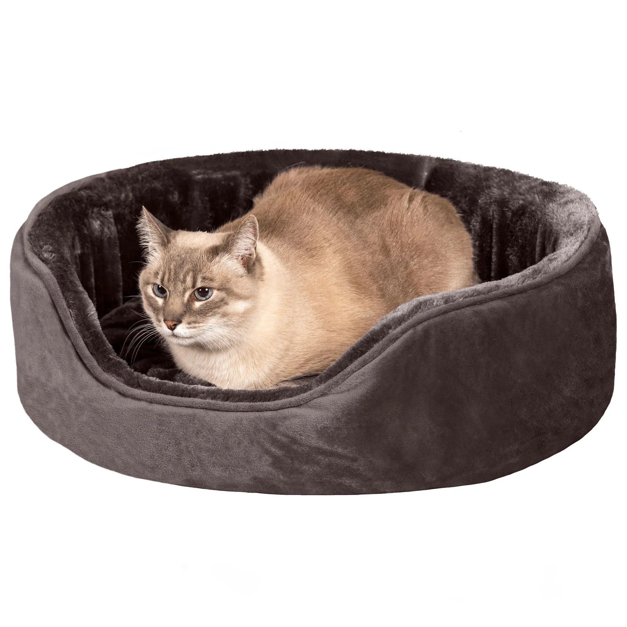 Oval Dog Bed - Plush & Velvet