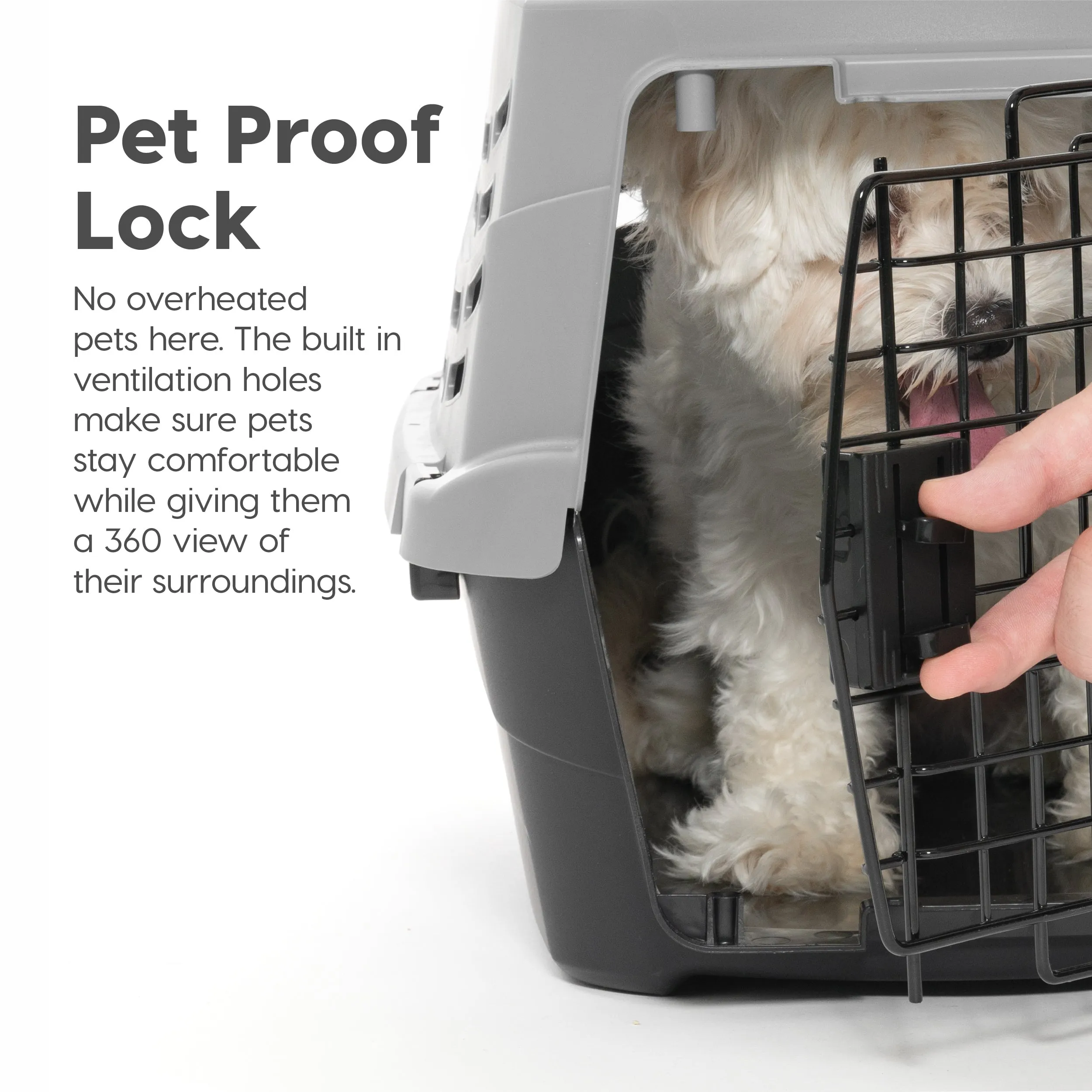 Pet Travel Carrier with Front and Top Access