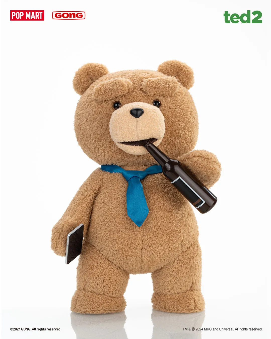 POP MART ted2 ted action plush doll