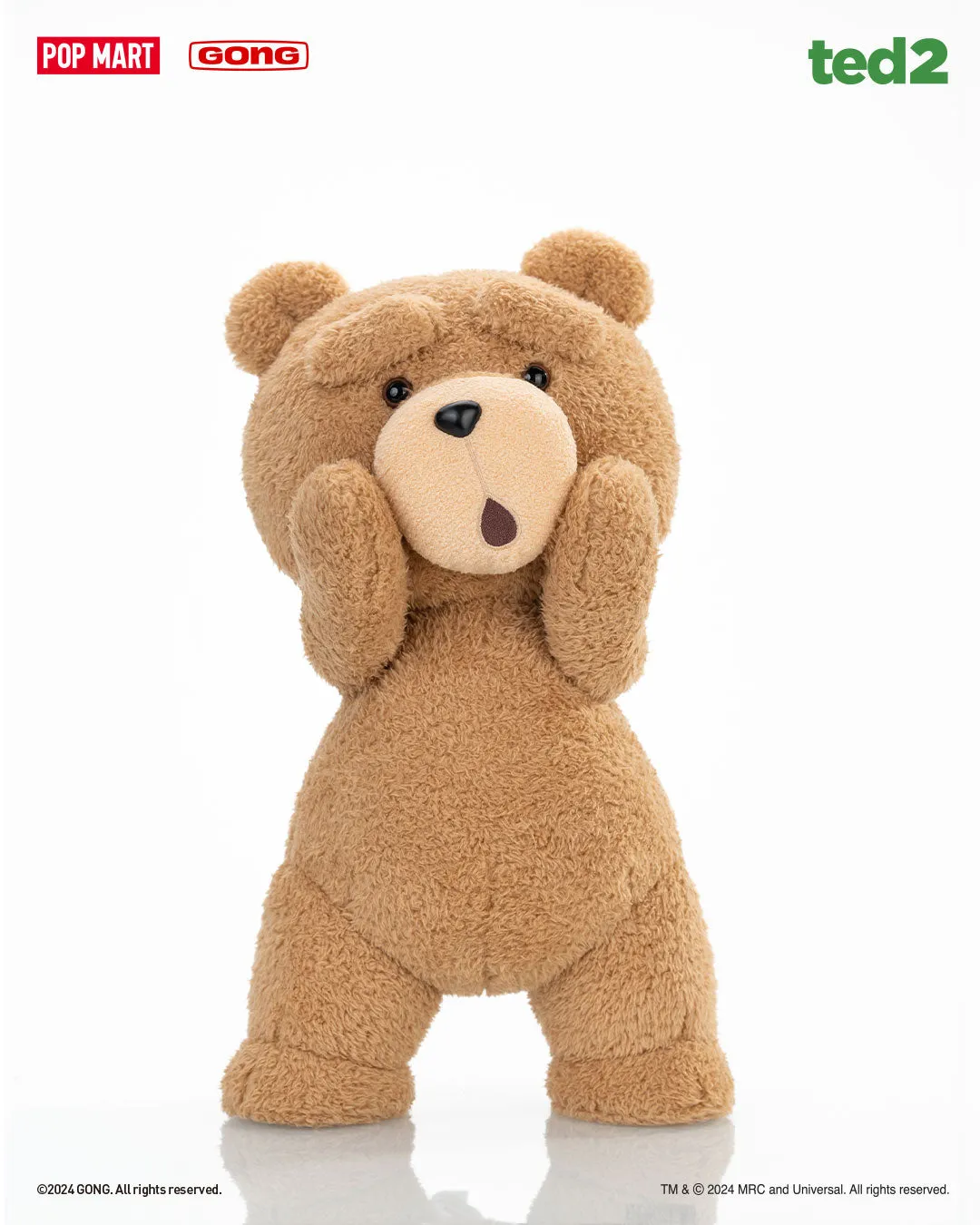 POP MART ted2 ted action plush doll