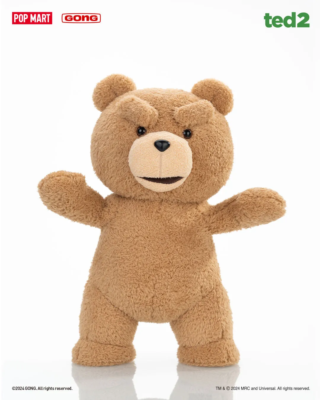 POP MART ted2 ted action plush doll