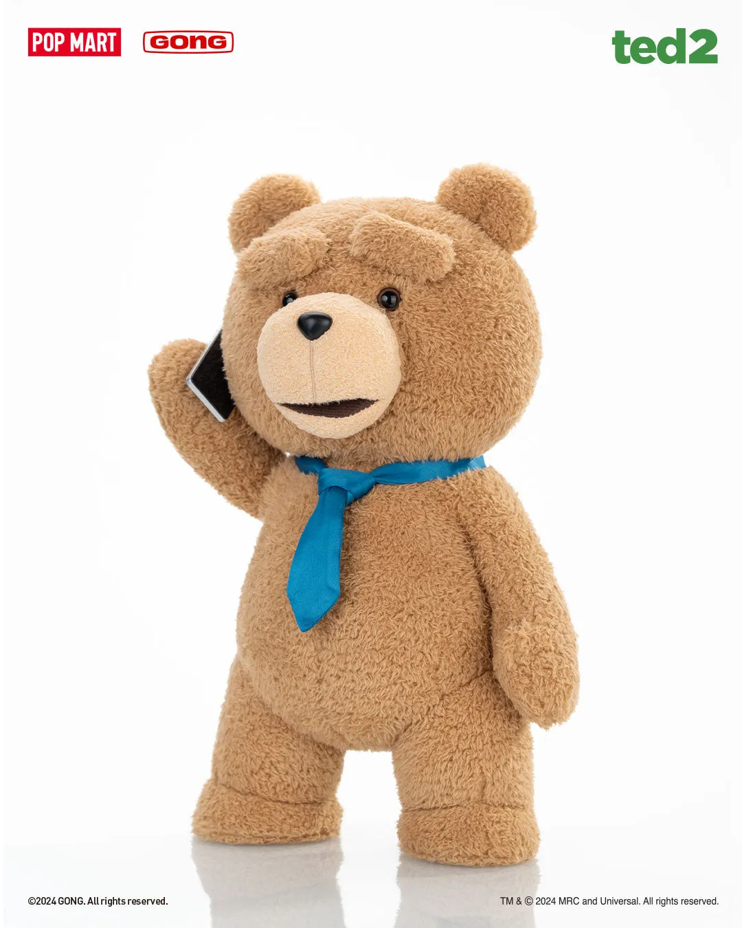 POP MART ted2 ted action plush doll