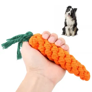 Rope Dog Toy - Carrot