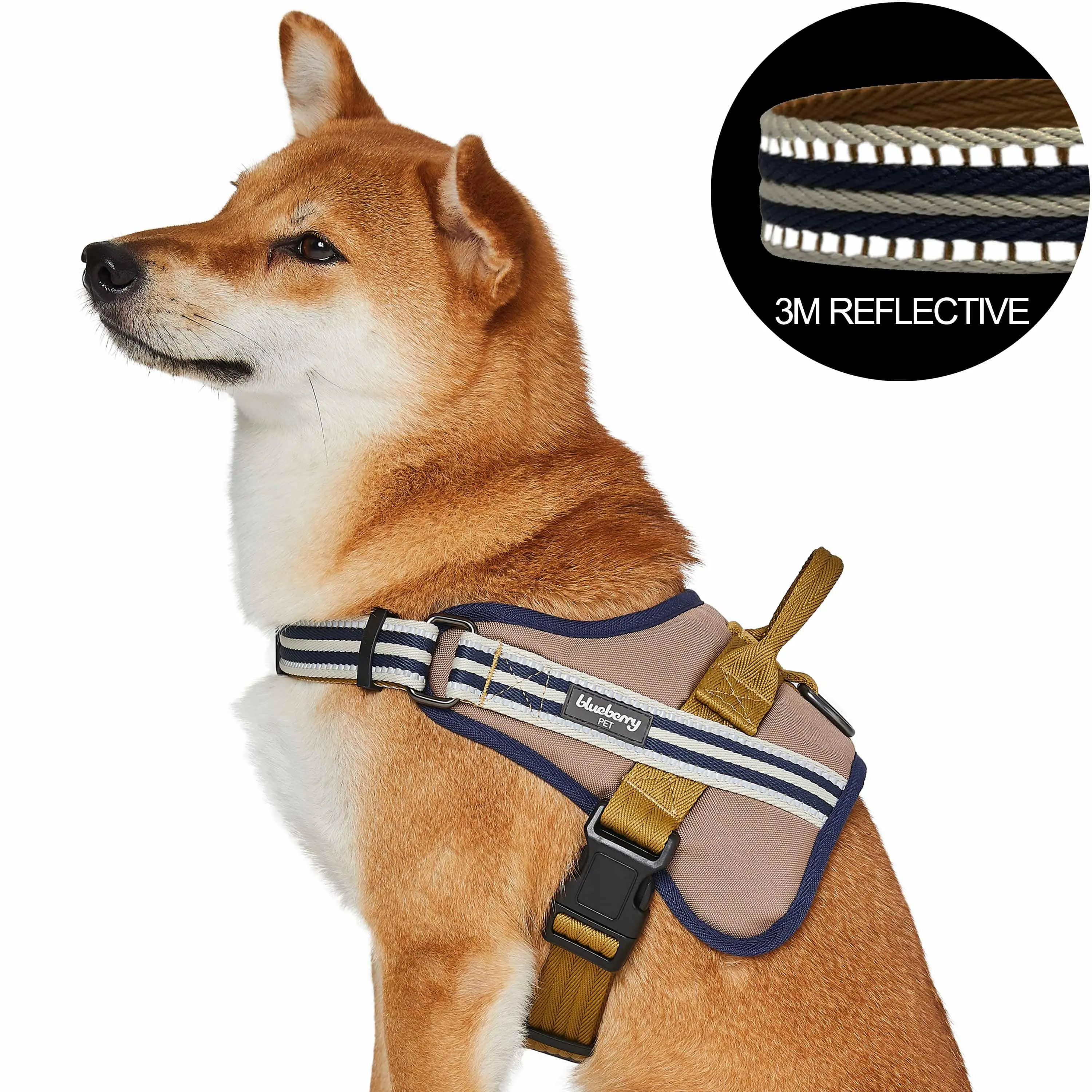 Service K-9 | 3M Reflective Dog Harness in Multi-colored Stripes